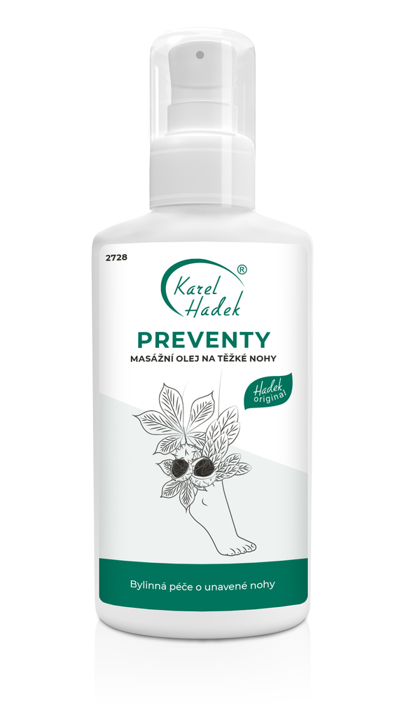 PREVENTY masážní olej na těžké nohy 100 ml