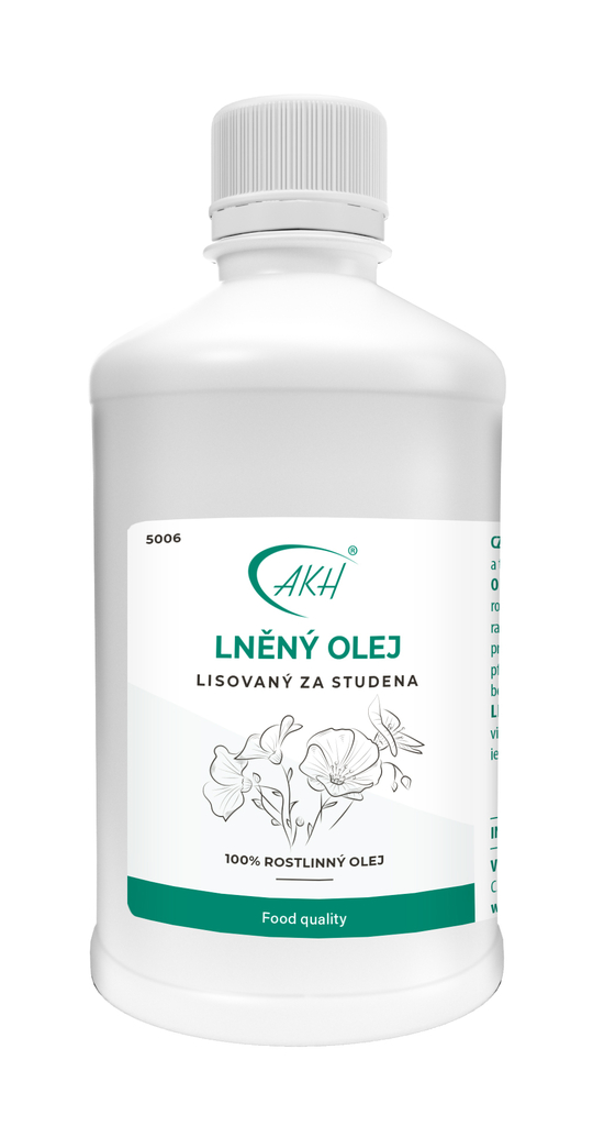 LNĚNÝ OLEJ lisovaný za studena 500 ml